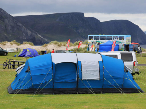 Camping at Keel, Achill Island