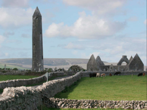 Kilmacduagh Monastery drive