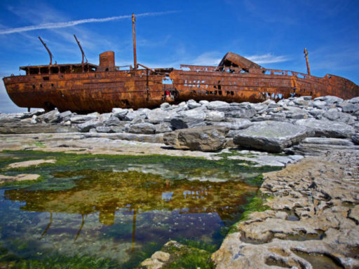 The Plassey Shipwreck on Inis Oirr.