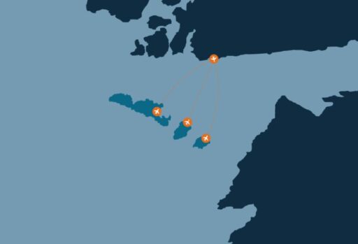 Aer Arann Flight Routes