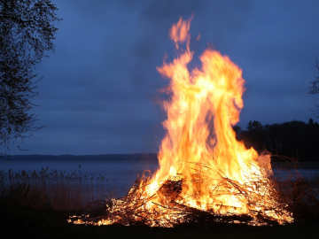 Halloween Bonfire Brigits Garden