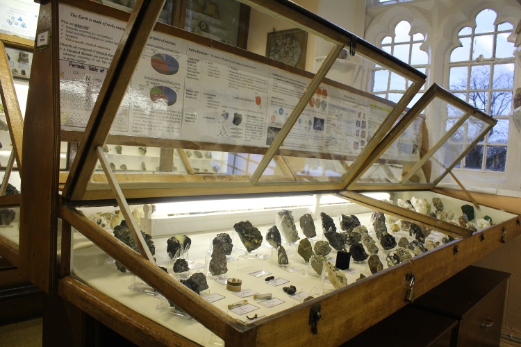 James Mitchell Geology Museum exhibit