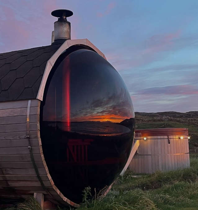 Sauna Bó Finne sunset