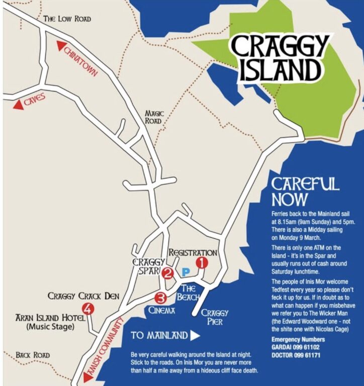 Tedfest map