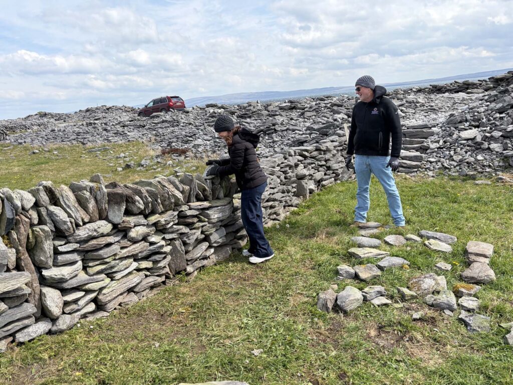 stone wall building aran